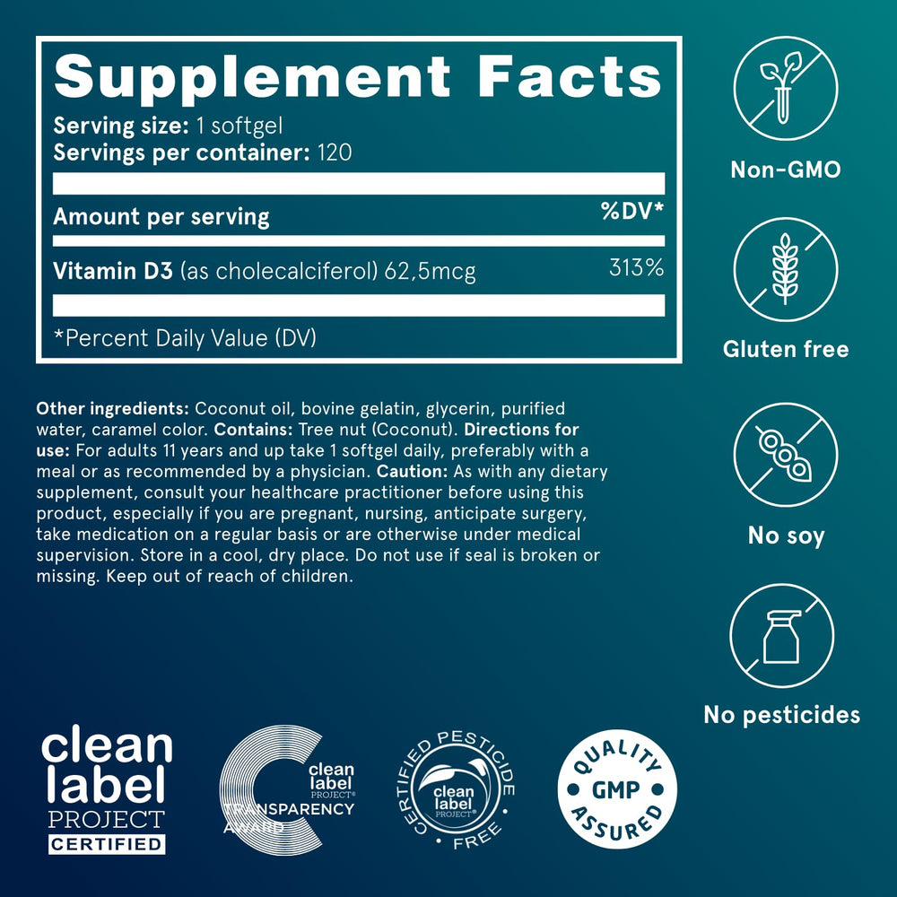 Puori Vitamin D3 Softgels daily-use scene for routine supplementation.