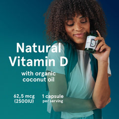 Puori Vitamin D3 Softgels dark bottle storage shows light protection.