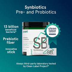 Puori SB3 capsules ready for daily use to support digestion.