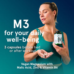 Puori Magnesium Complex packaging on display for daily use.