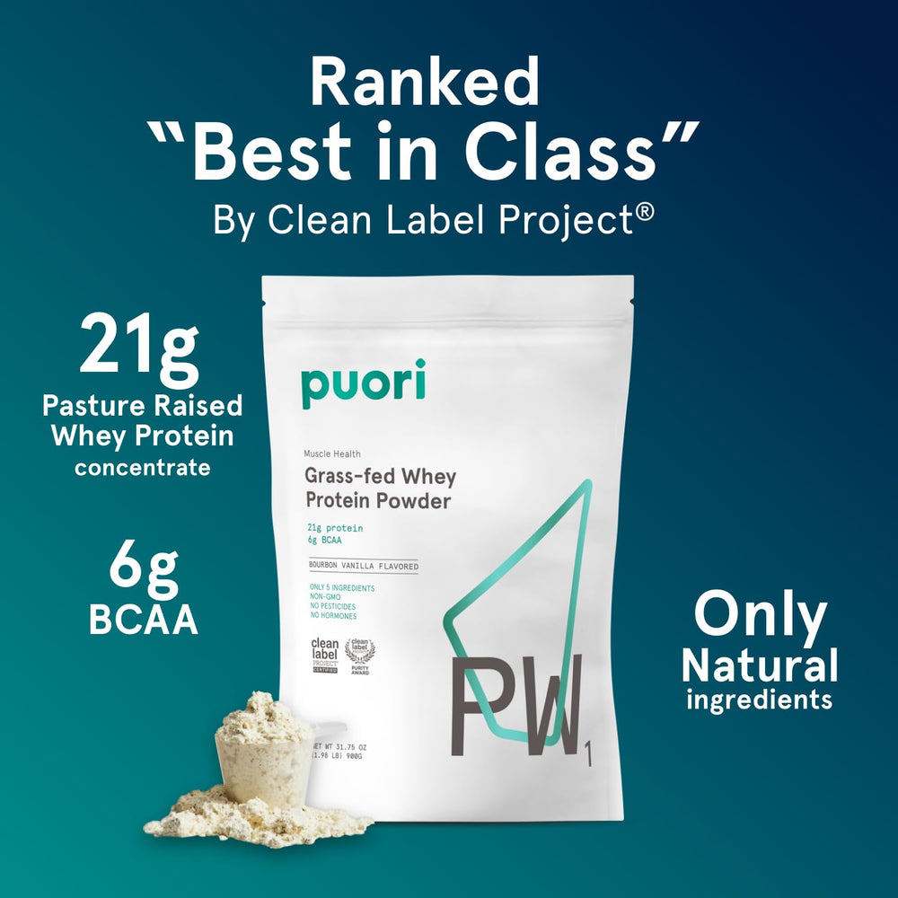 Puori PW1 nutrition label highlights 21 g protein per serving
