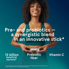 Vitamin C in SB3 supports immune function along with probiotics.