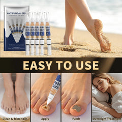 PUPCA bottle with patches and tools for comprehensive nail care routine.
