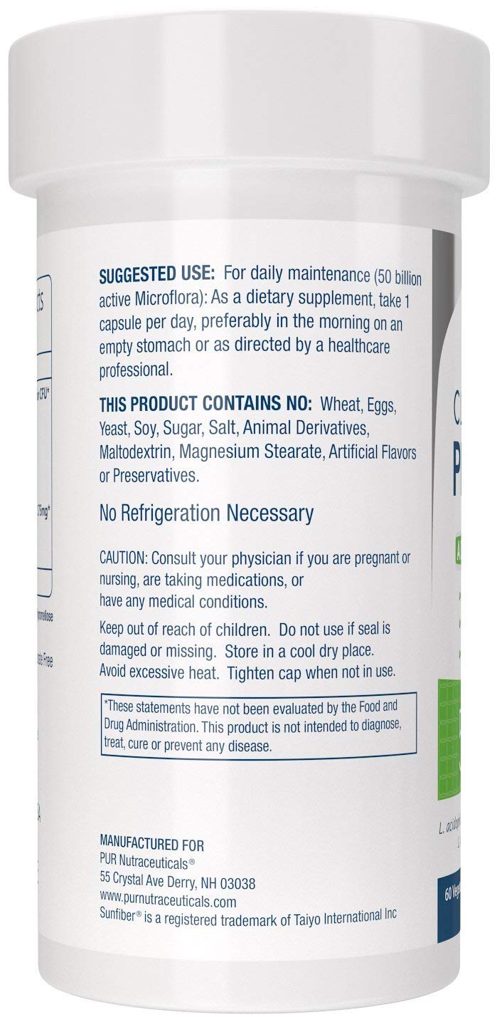 PUR Nutraceuticals capsules close-up shows delayed-release capsules for targeted delivery