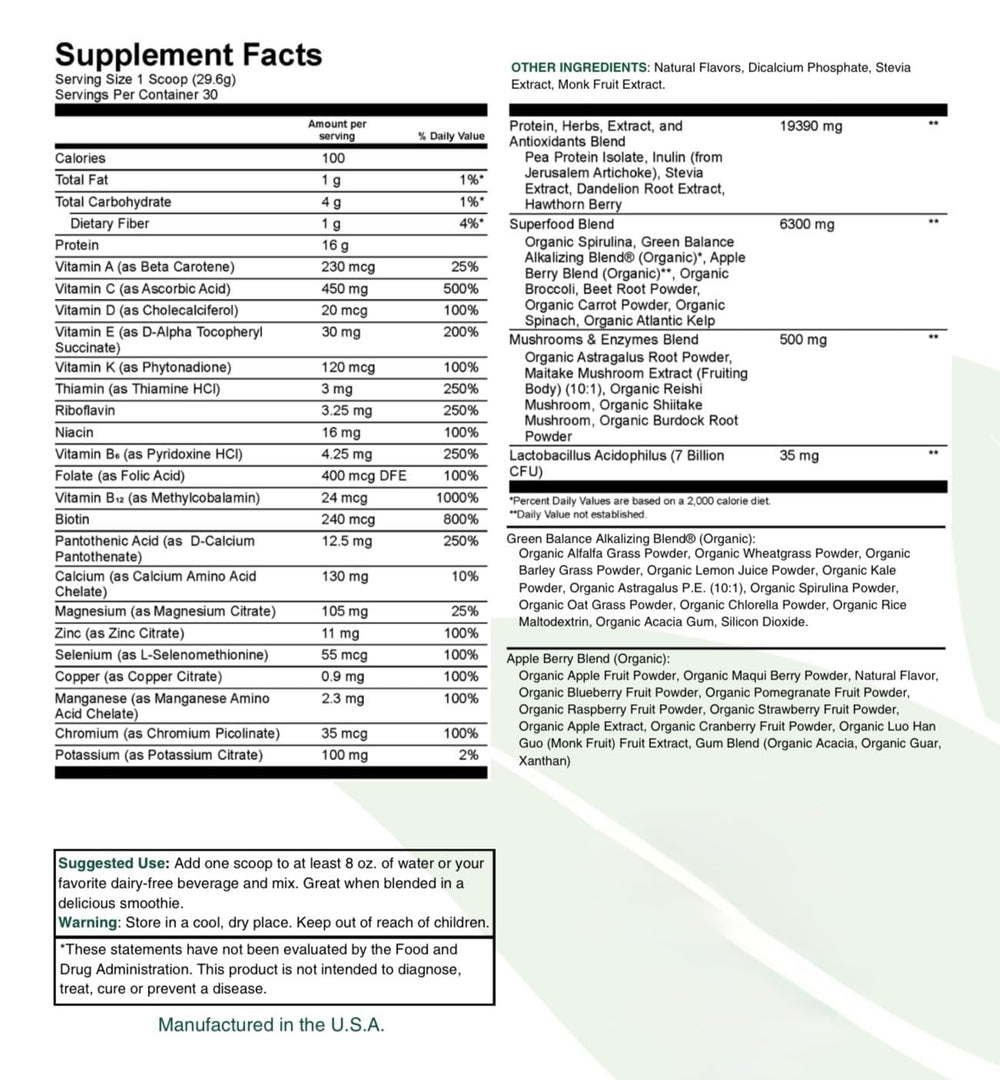 Spoonful of Pur Tesai Ultra Blend showing daily probiotic support
