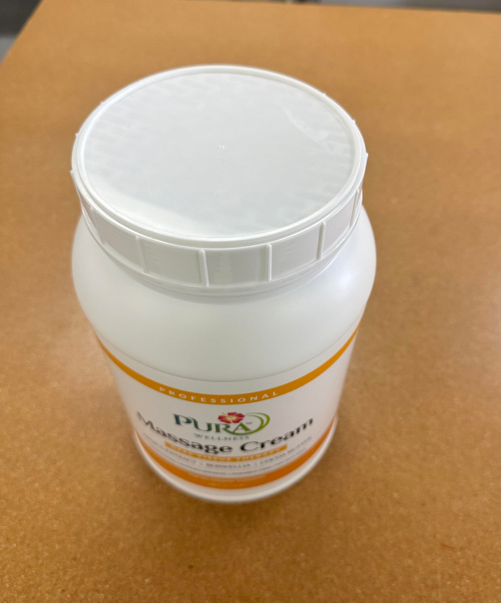PURA 1st compatible-with-essential-oils massage cream enhances custom therapy experiences.