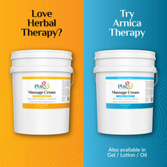 PURA 1st deep tissue therapy cream provides skin hydration during massage sessions