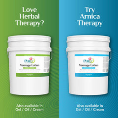 PURA 1st Herbal Therapy 5 Gallon lotion made in USA packaging