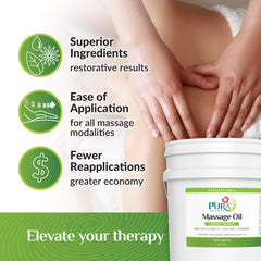 PURA 1st Herbal Therapy clinic setup with large container in therapy room.
