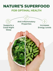Pura Vida Moringa capsules arranged for easy daily routine