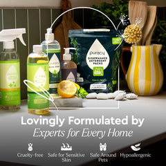 Puracy 40oz packaging highlights value and eco-friendly refill option.