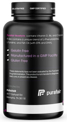 Purafair Veraferm bottle shown with skincare products in a regimen setup