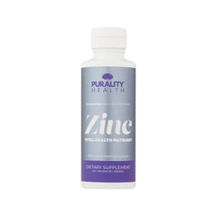 PURALITY HEALTH Liposomal Zinc bottle with blueberry flavor for easy daily dosing.