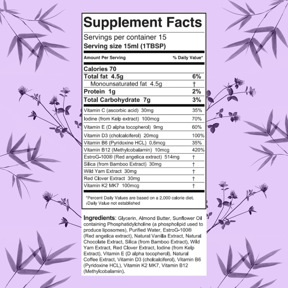 PURALITY HEALTH MenoPLUS liposomal formula with a serving spoon for simple daily use.