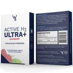 Purative Active H2 Ultra Raspberry tablet pack shot for convenient daily hydration