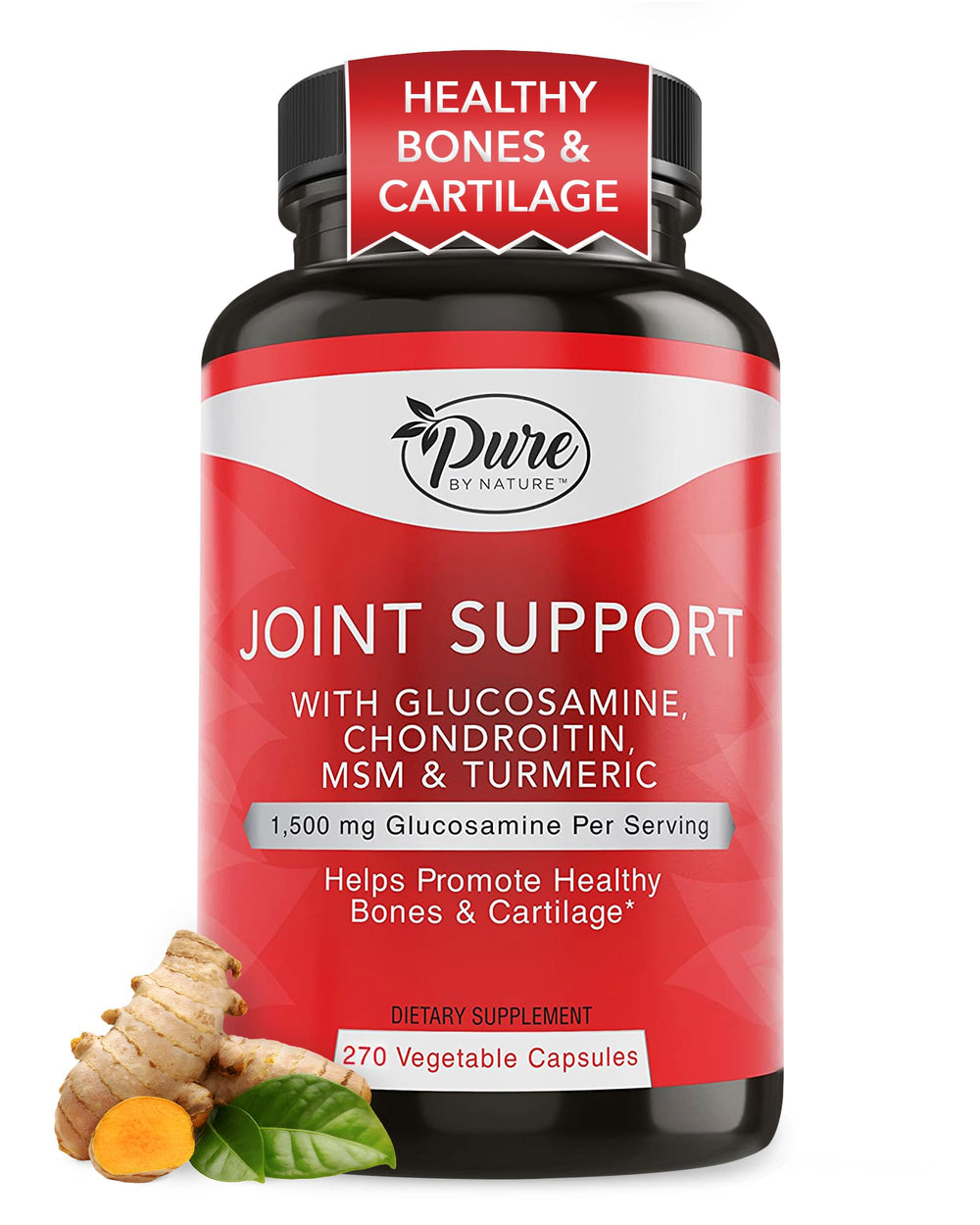 Pure By Nature Joint Support bottle with capsules for joint mobility
