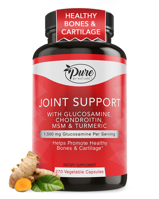 Pure By Nature Joint Support bottle with capsules for joint mobility