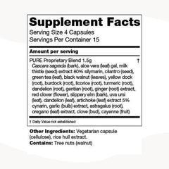 PURE Cleanse Capsules on a clean surface suggesting a simple daily routine.