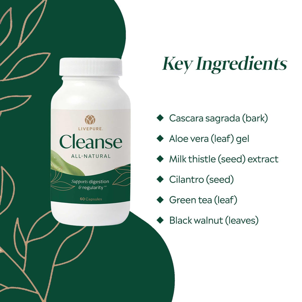 PURE Cleanse packaging angled shot emphasizing vegan, non-GMO integrity.