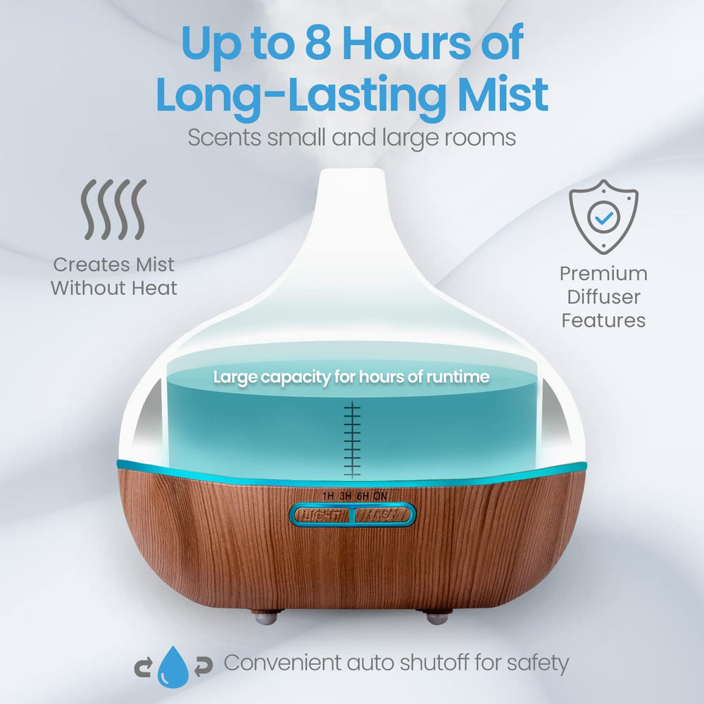 Pure Daily Care ultrasonic diffuser operating quietly to preserve scents