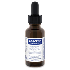 Pure Encapsulations Adenosyl/Hydroxy B12 Liquid bottle highlighting energy support potential