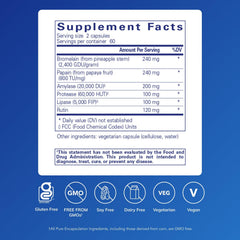 Pure Encapsulations AI Enzymes capsules closeup showing vegan plant-based formula.
