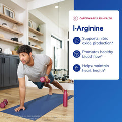 L-Arginine bottle label from Pure Encapsulations, gluten-free and non-GMO emphasis