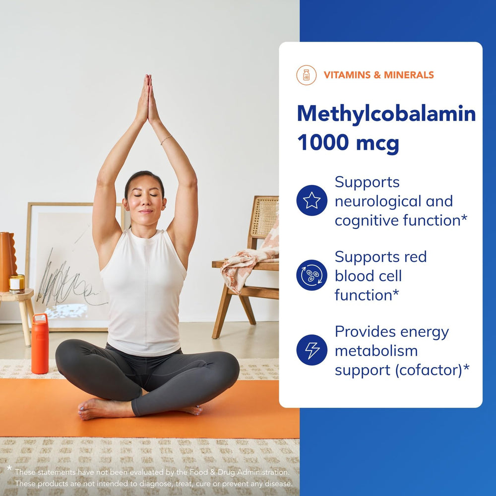Pure Encapsulations B12 label closeup highlighting methylcobalamin quality