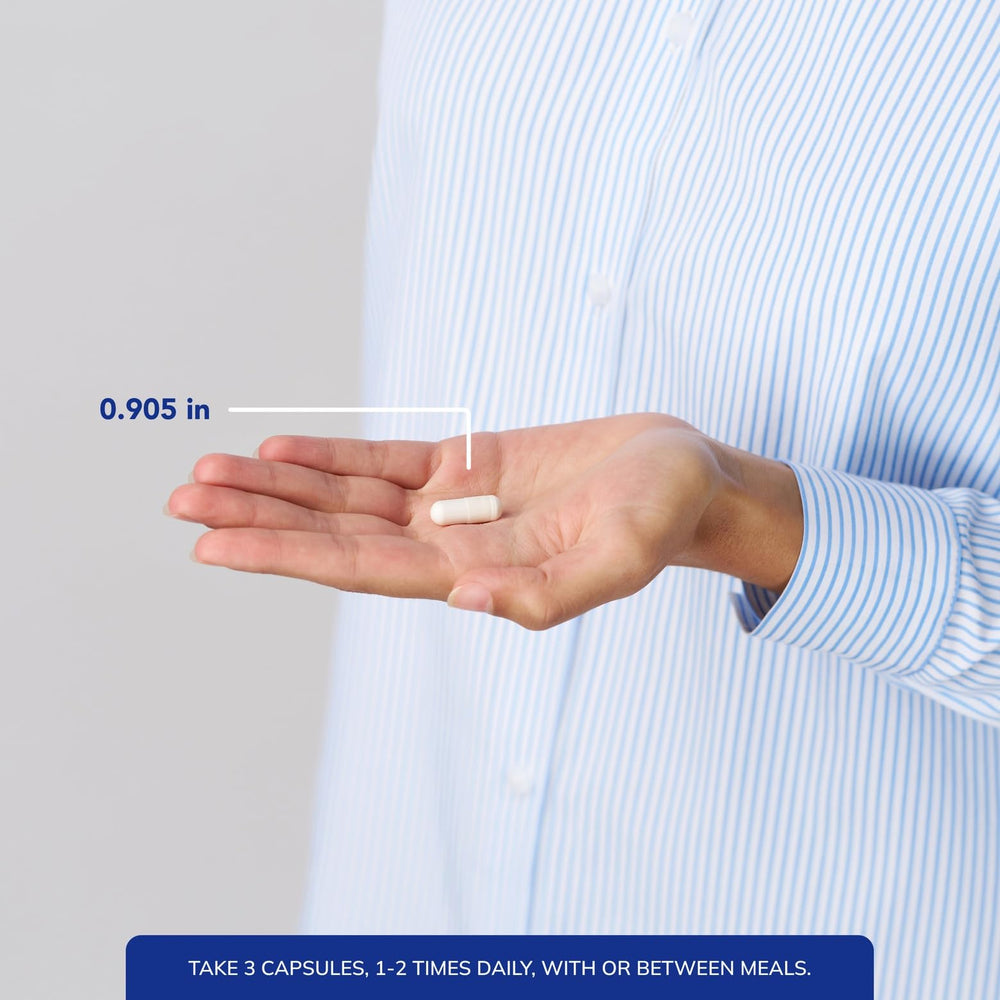 Nutrition panel image shows calcium and magnesium malate details.