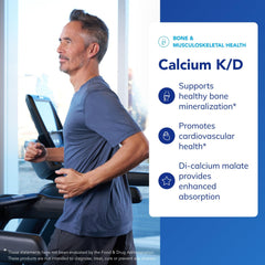 Pure Encapsulations Calcium K/D label front showing D and K for vascular health.