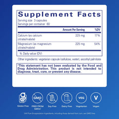 Pure Encapsulations Calcium Magnesium capsules closeup for cardiovascular and bone health