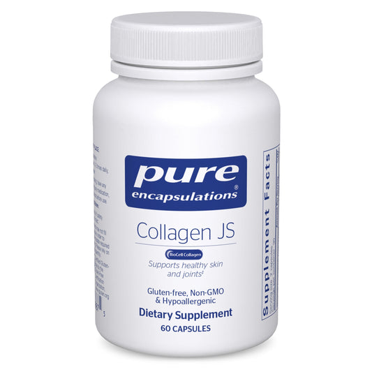 Pure Encapsulations Collagen JS bottle front—premium joint and skin support in one capsule.