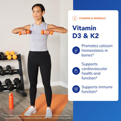 Pure Encapsulations D3 K2 capsules inside the bottle for daily use.
