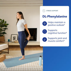 Pure Encapsulations DL-Phenylalanine label view signals purity and allergen-free cognitive support.