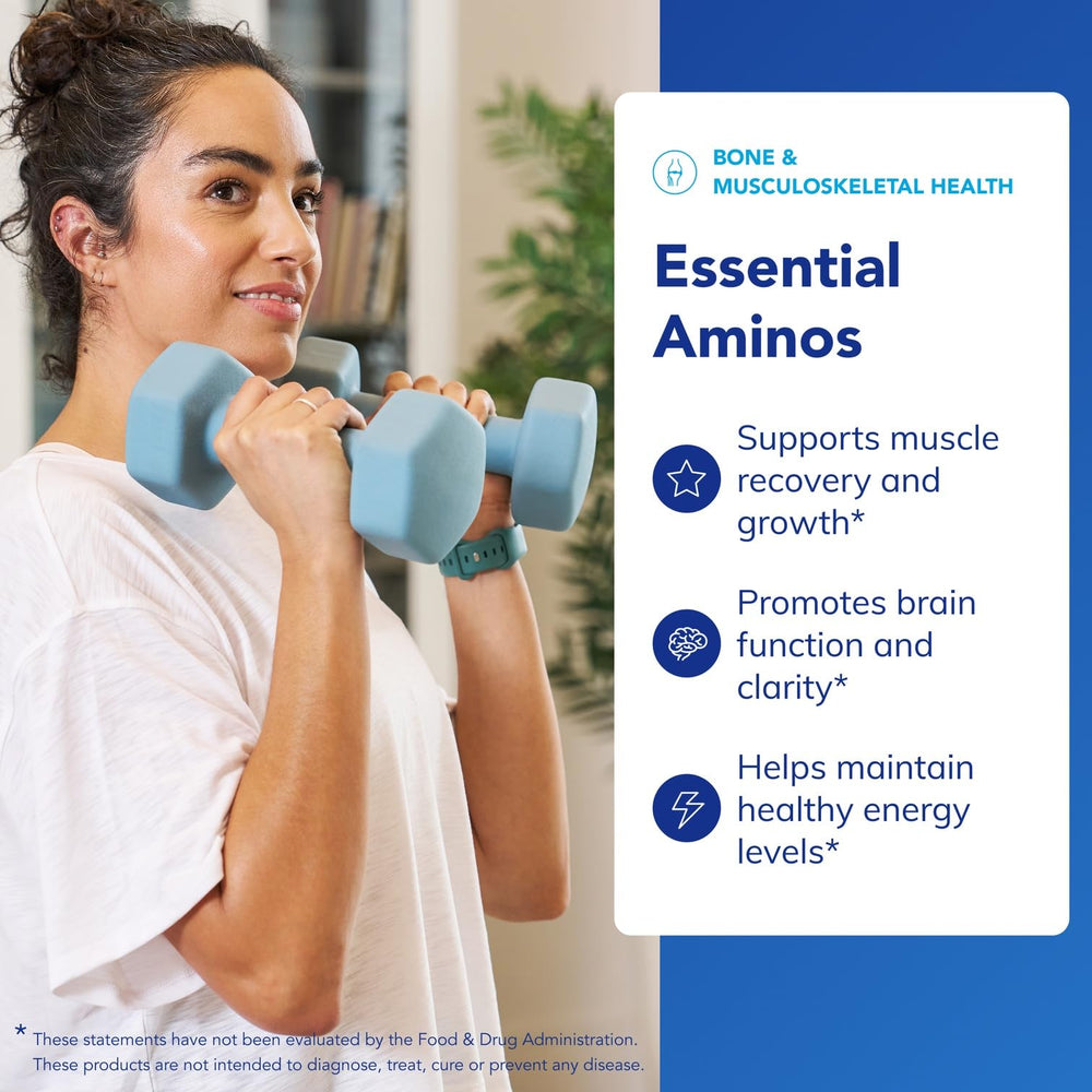 Pure Encapsulations Essential Amino Acids capsules provide convenient, between-meals supplementation