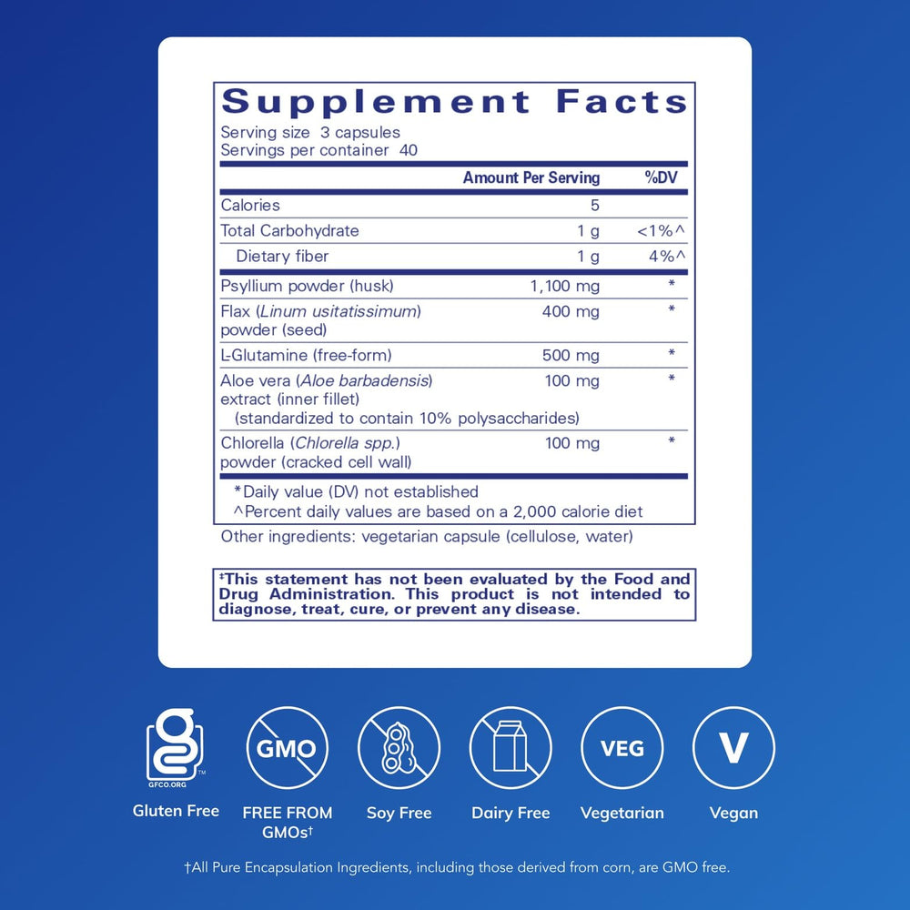 Pouring GI Fortify capsules suggests easy daily intake for digestive health.