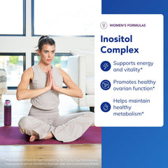 Pure Encapsulations Inositol Complex label-detail with clean, allergen-free design