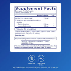 Pure Encapsulations Liposomal Glutathione softgels for convenient daily use