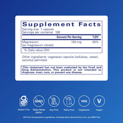 Pure Encapsulations Magnesium Citrate capsules in bottle for easy daily supplementation.