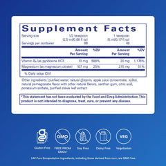 Pure Encapsulations Magnesium Liquid dropper dispensing precise dosage.