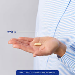 Pure Encapsulations Nutrient 950 bottle with serving size label helps plan intake