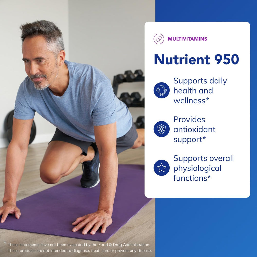 Pure Encapsulations Nutrient 950 capsules in hand — easy-to-swallow formula for sensitive individuals