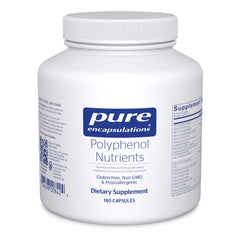 Pure Encapsulations Polyphenol Nutrients bottle showing complete supplement packaging for wellness