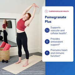 Pure Encapsulations Pomegranate Plus label detail highlights clean, allergen-free ingredients.