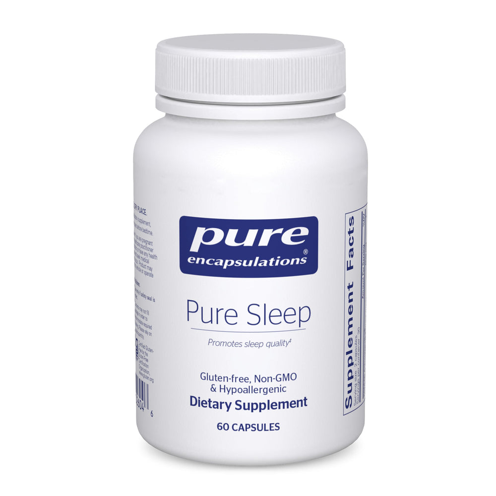 Pure Encapsulations Pure Sleep bottle front showing calming sleep support