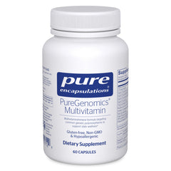 PureGenomics Multivitamin bottle front for daily nutrient support