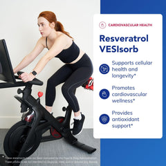 Label detail of Resveratrol VES-Sorb showing VESIsorb absorption technology.