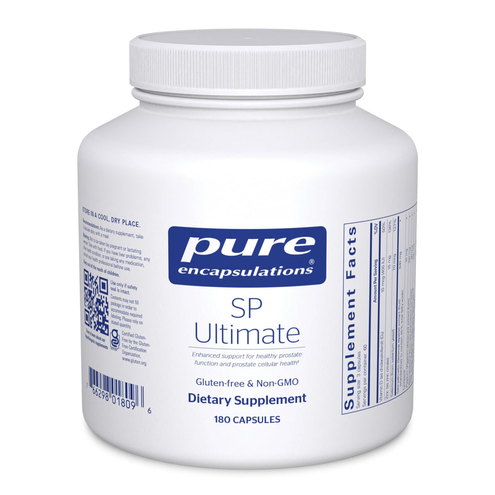 Pure Encapsulations SP Ultimate bottle ready for daily prostate support and urinary function.