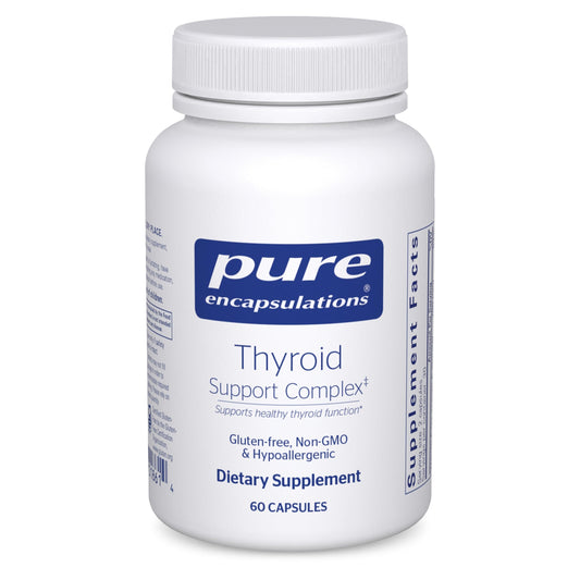 Pure Encapsulations Thyroid Support Complex bottle front view for thyroid health support
