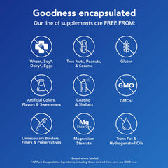 Label detail on Pure Encapsulations Vitamin D3 showing allergen-free formulation